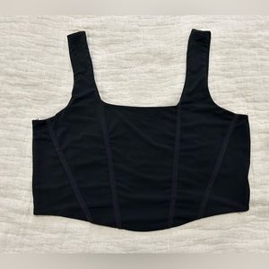 Bustier style crop top